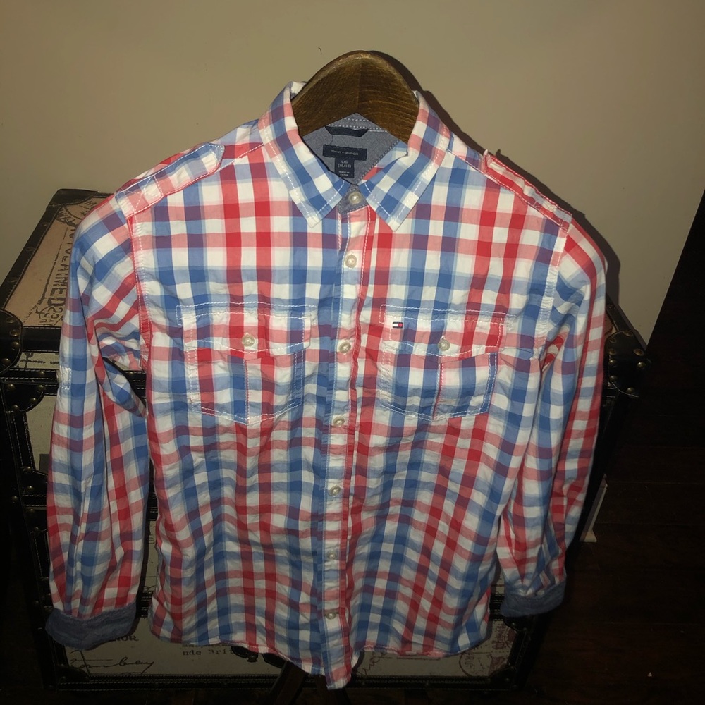 Tommy Hilfiger Button Down Shirt Sail Team